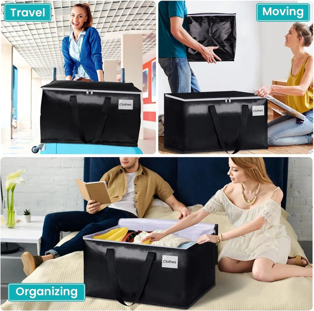 Extra Large Moving Boxes- Moving Bags with Carrying Handles and Labeled Bags