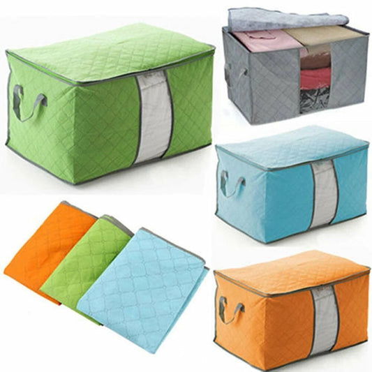 3x Anti Dust Large Storage Bag Clothes Quilt Blanket Storage Sort Home Organizer