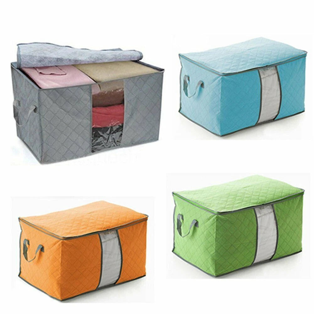 3x Anti Dust Large Storage Bag Clothes Quilt Blanket Storage Sort Home Organizer