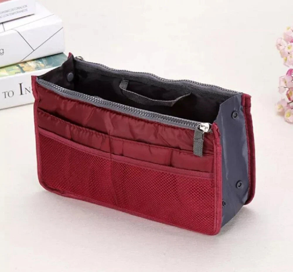 Women’s Travel Handbag Organizer Insert – Multi-Pocket Tote Purse Liner for Bags