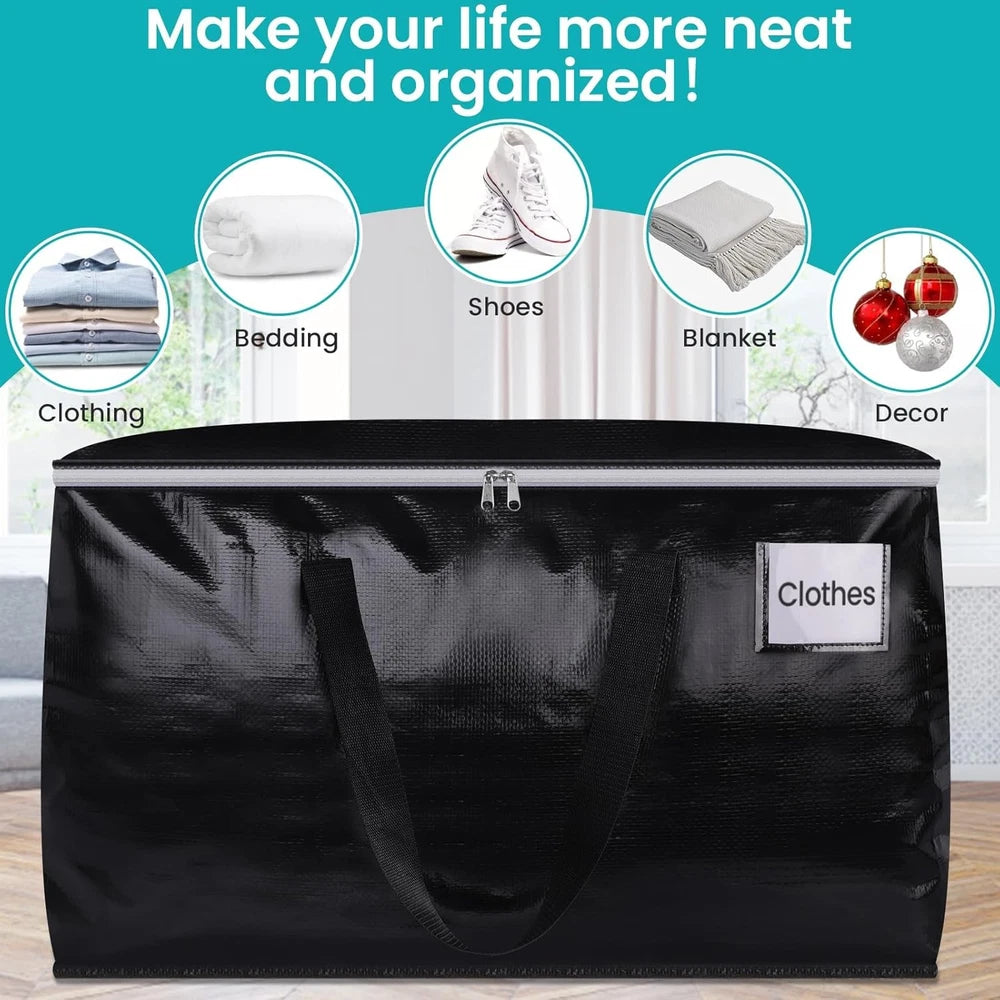 Extra Large Moving Boxes- Moving Bags with Carrying Handles and Labeled Bags