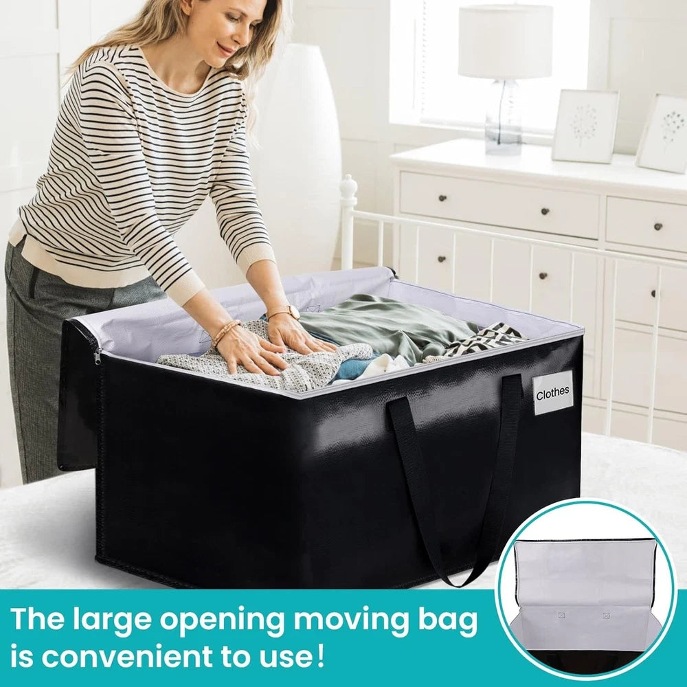 Extra Large Moving Boxes- Moving Bags with Carrying Handles and Labeled Bags