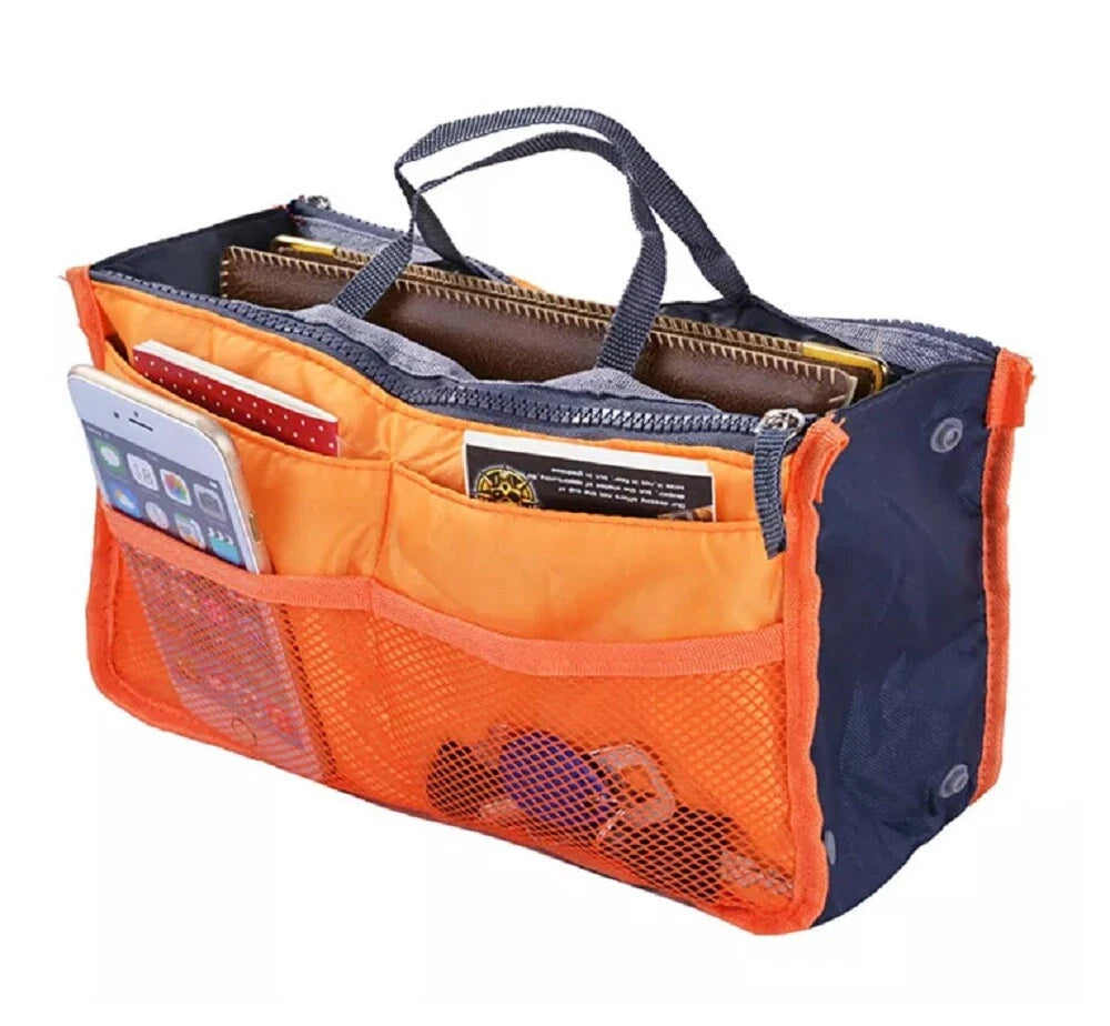 Women’s Travel Handbag Organizer Insert – Multi-Pocket Tote Purse Liner for Bags