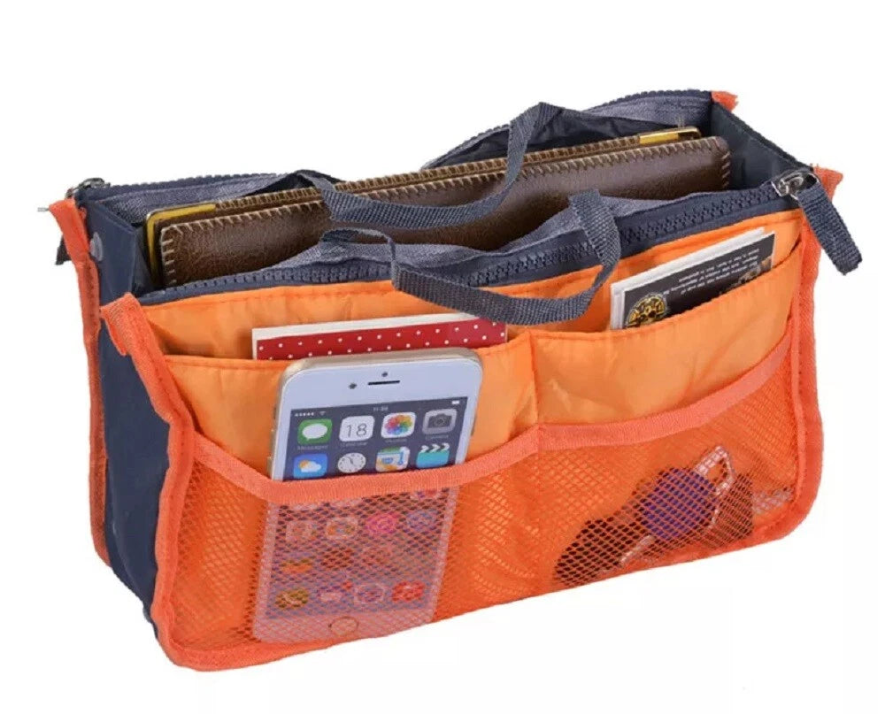Women’s Travel Handbag Organizer Insert – Multi-Pocket Tote Purse Liner for Bags