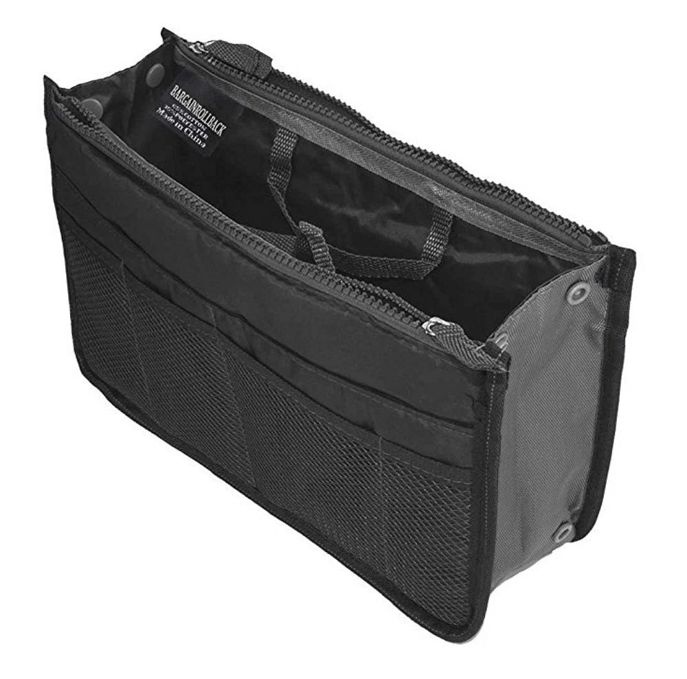 Women’s Travel Handbag Organizer Insert – Multi-Pocket Tote Purse Liner for Bags