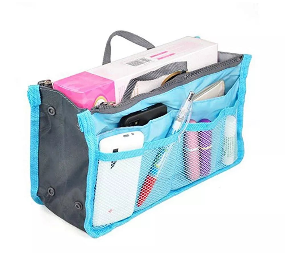 Women’s Travel Handbag Organizer Insert – Multi-Pocket Tote Purse Liner for Bags