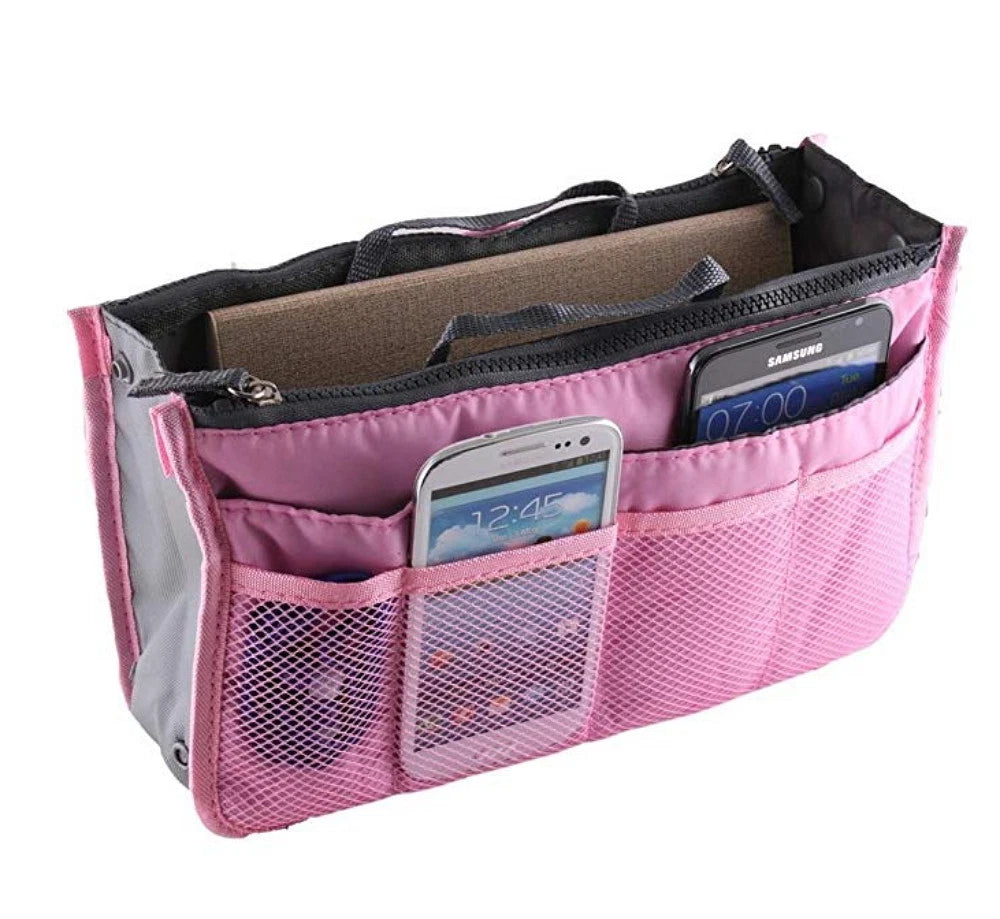 Women’s Travel Handbag Organizer Insert – Multi-Pocket Tote Purse Liner for Bags