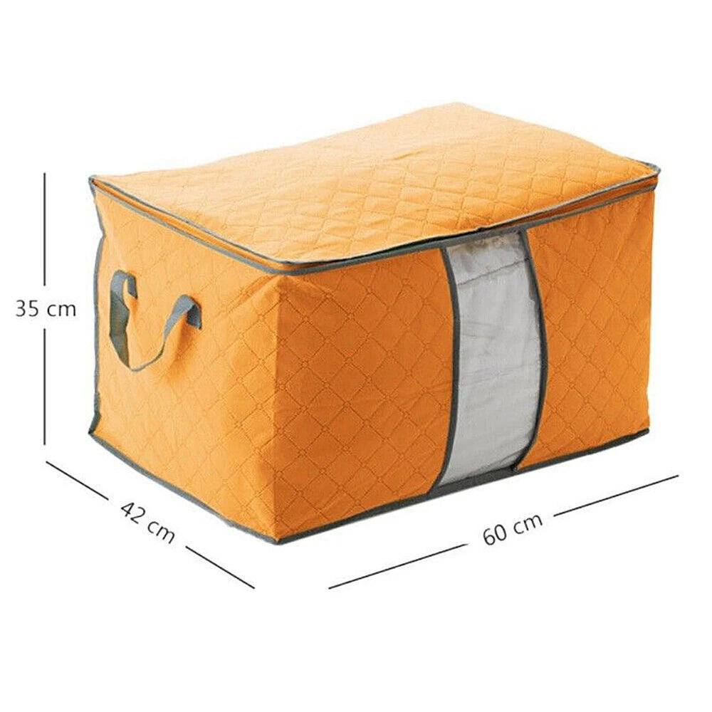 3x Anti Dust Large Storage Bag Clothes Quilt Blanket Storage Sort Home Organizer