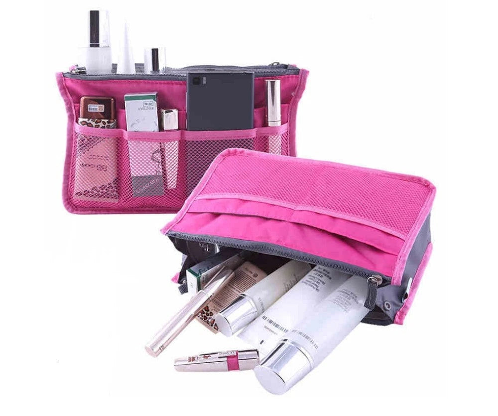 Women’s Travel Handbag Organizer Insert – Multi-Pocket Tote Purse Liner for Bags