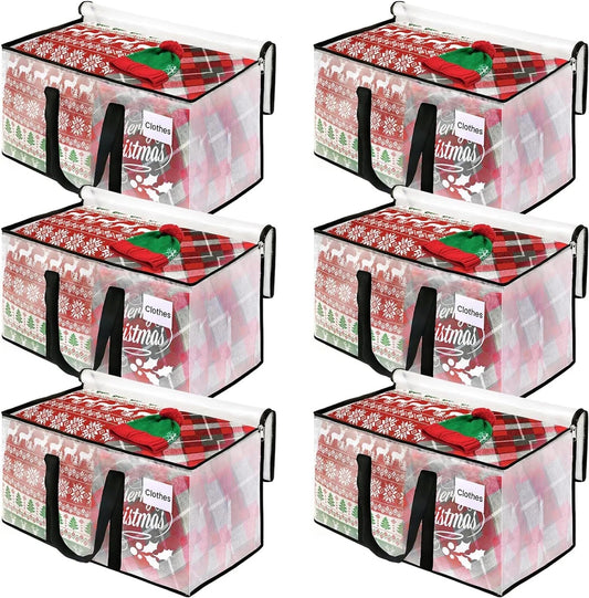 Clear Moving Bags Heavy Duty Extra Large, Moving Supplies with Reinforced Handle