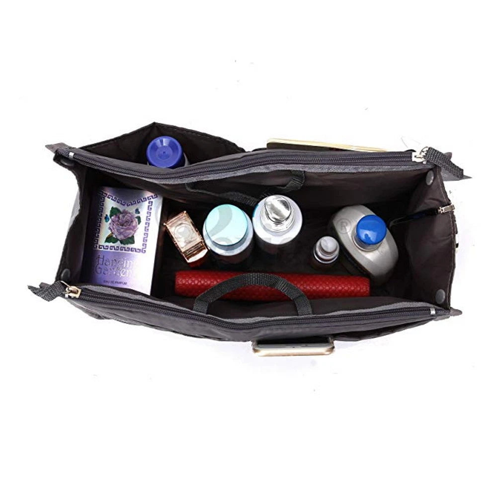 Women’s Travel Handbag Organizer Insert – Multi-Pocket Tote Purse Liner for Bags
