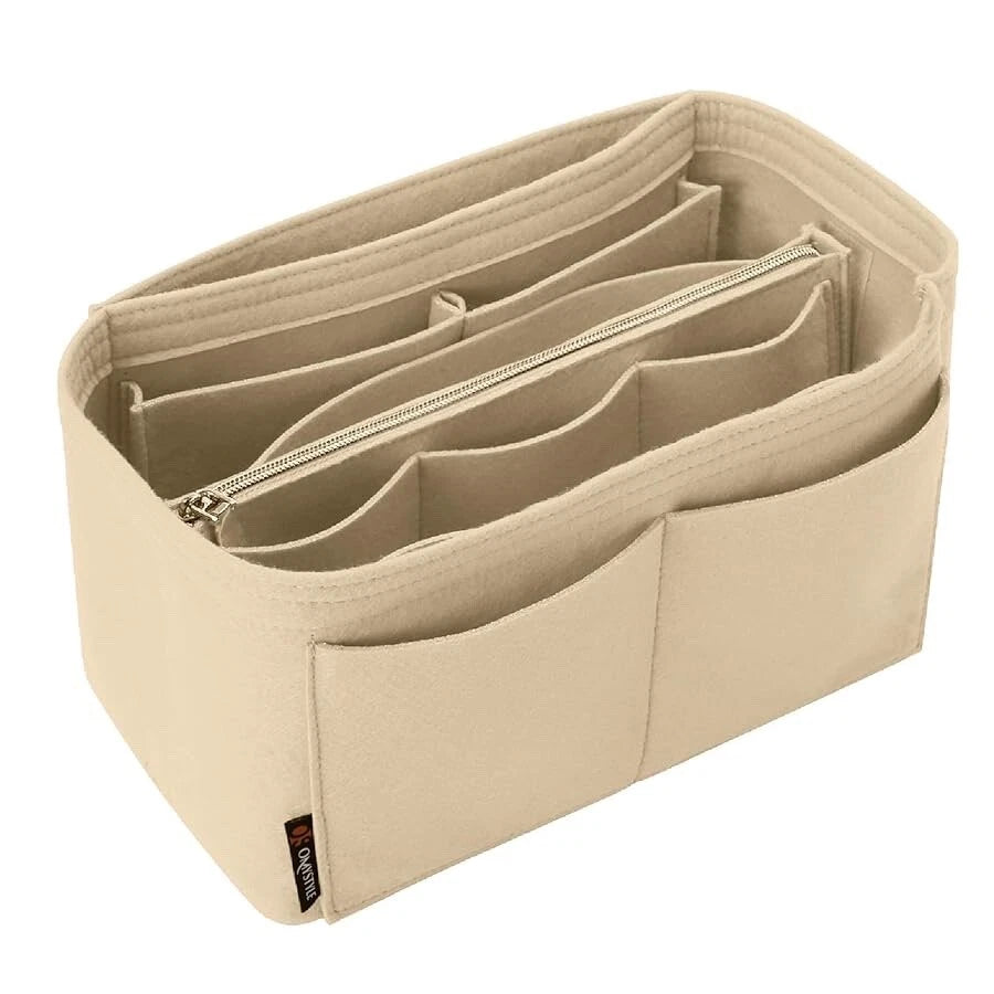 OMYSTYLE Purse Organizer Insert, Felt Tote Bag Organizer Insert (medium size)