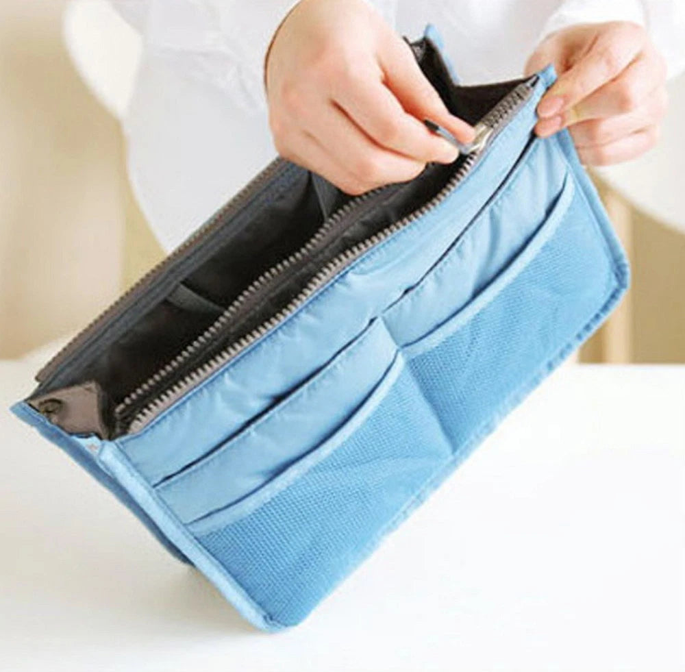Women’s Travel Handbag Organizer Insert – Multi-Pocket Tote Purse Liner for Bags