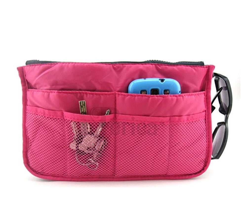 Women’s Travel Handbag Organizer Insert – Multi-Pocket Tote Purse Liner for Bags