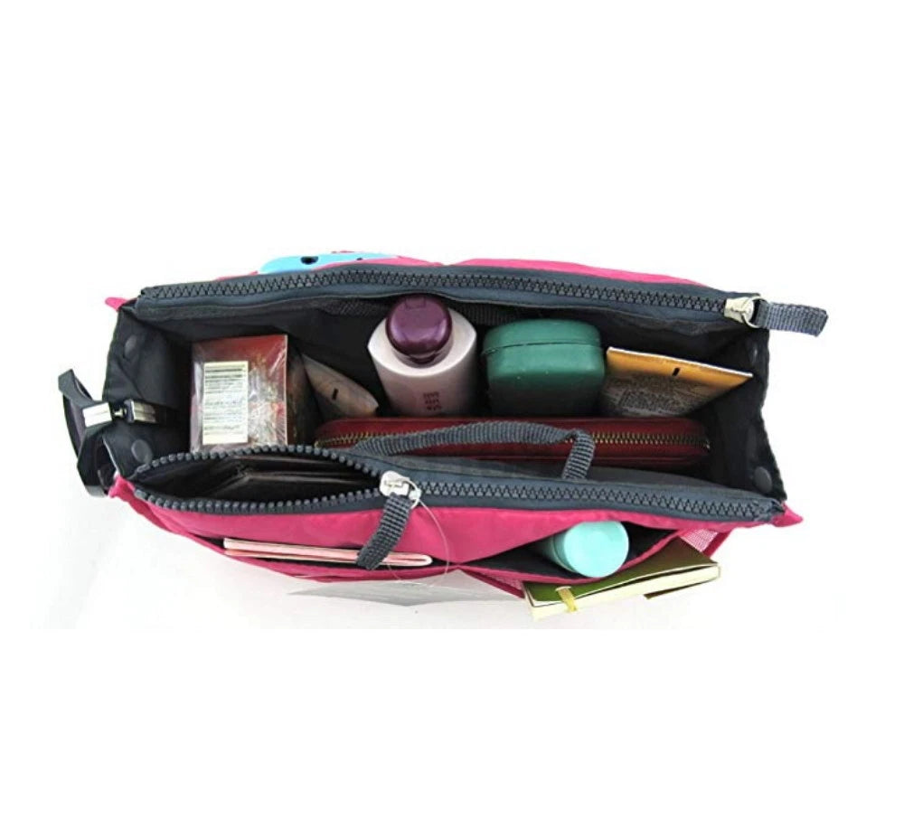 Women’s Travel Handbag Organizer Insert – Multi-Pocket Tote Purse Liner for Bags