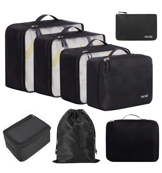 8 Set Packing Cubes Luggage Packing Organizers for Travel Accessories